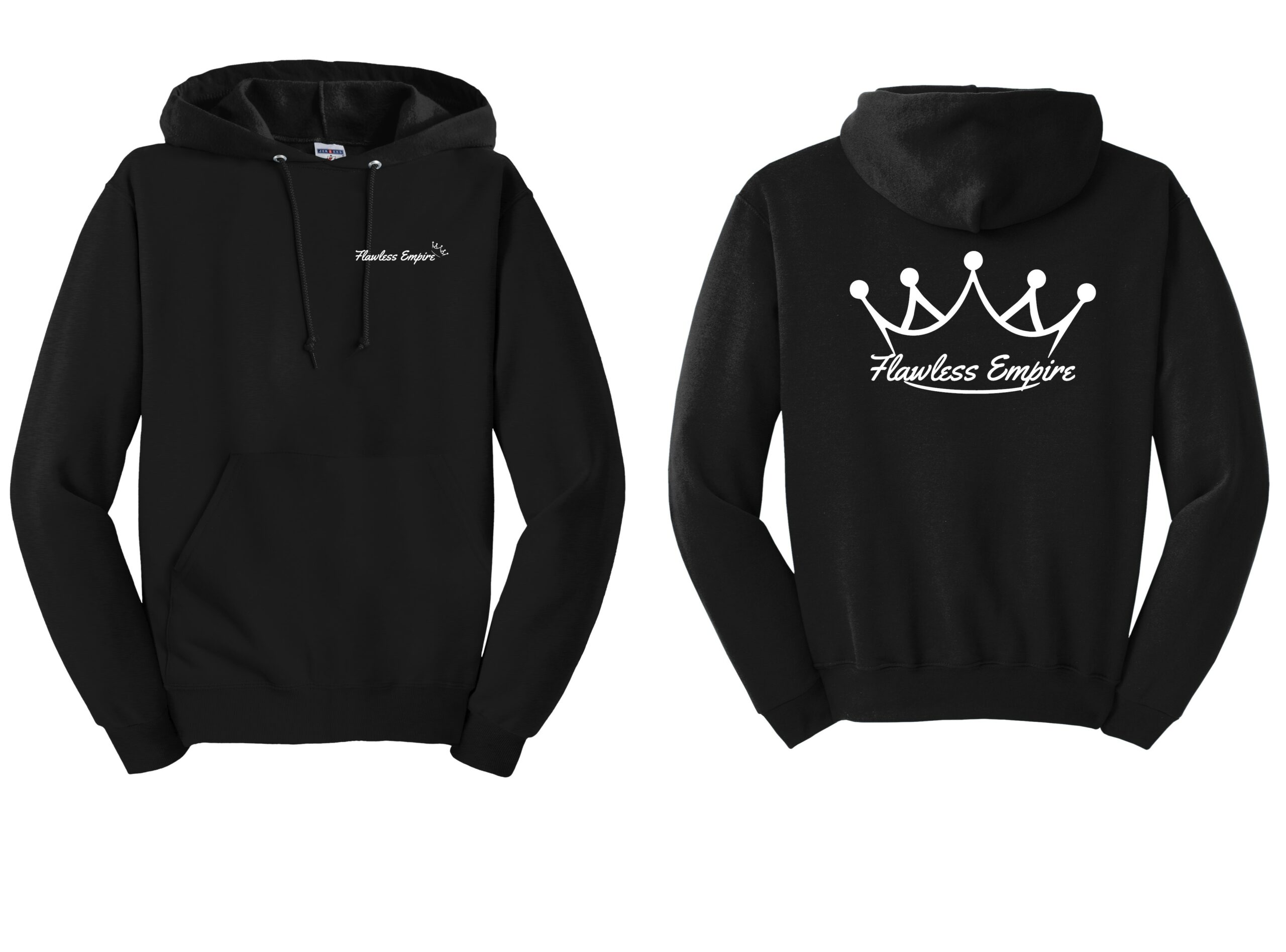 Black with White logos