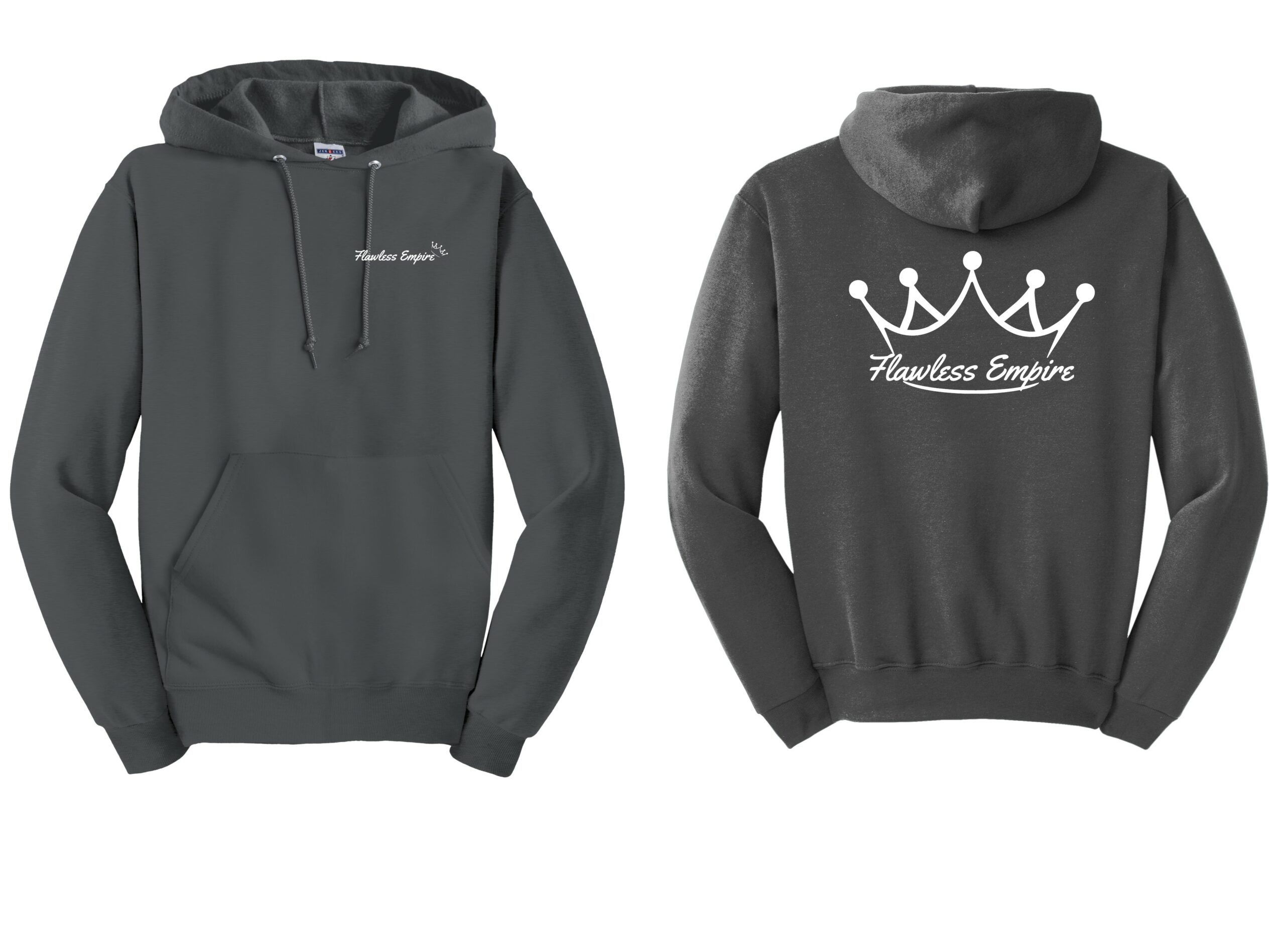 Gray with White logos