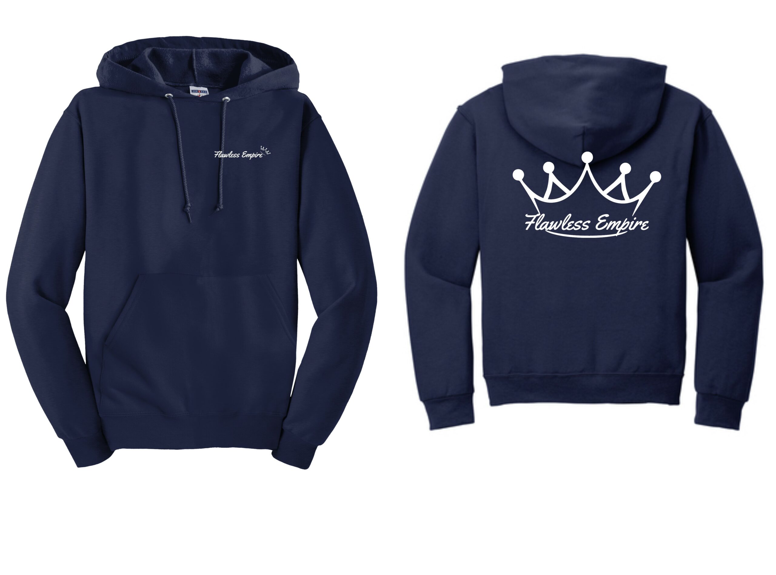 Navy with White logos