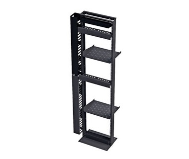 Kit organizador de redes LinkedPRO KIT-ORG-45 - 45U | Compatible Rack 19" | Negro � Incluye accesorios � Estructura reforzada