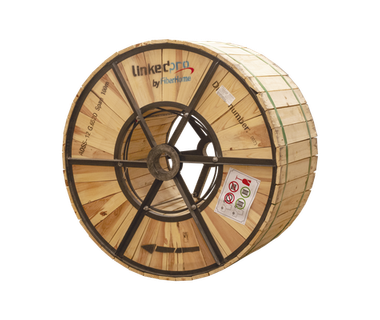 Bobina de Cable Fibra �ptica LinkedPRO  -Carrete de 4 km de Fibra �ptica A�rea (ADSS) G.652D- Monomodo de 12 Hilos- Exterior