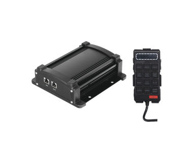 Sirena Vehicular Epcom X100F - 100W � 12VDC | Control de Tonos � Micr�fono Integrado y Controlador Unimando
