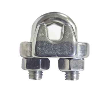 Nudo Perro Abrazadera Acero Forjado SYSCOM NUDO-316-FJSS | Cable 3/16 pulg | Acero Inoxidable