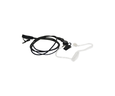 Micr�fono con Aud�fono Ruggear 25036800 - Micr�fono de Solapa con Tubo Ac�stico � Compatible con RG360 | Dise�o Profesional � Conexi�n Oculta para Comunicaci�n Clara
