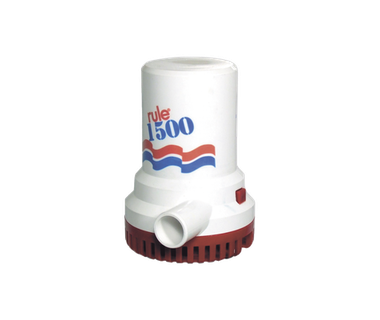 Bomba Sumergible Rule 02 � 1500 GPH � 12 V CD � Alta Capacidad de Achique � Para Embarcaciones Marinas
