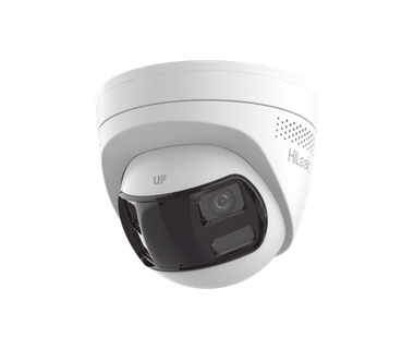 C�mara IP HiLook - 6 MP Panor�mica 180� | Montaje en Pared � Exterior IP67 � PoE | Audio Bidireccional � Alarma Visual y Auditiva � Micro SD 512 GB