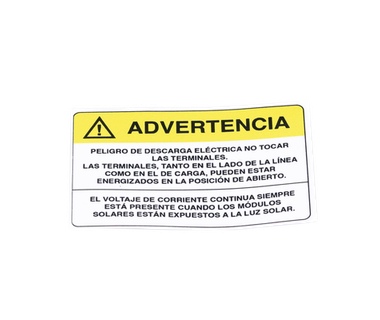 Etiqueta Videovigilancia SYSCOM PVLWARNING | Vinil Adhesivo Mate | Paquete 10 piezas