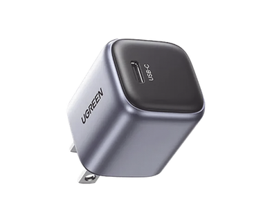 Cargador UGREEN 55527 - 20W - USB-C - Gris con Negro