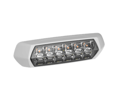 Luz de Escena 1700 L�menes con Luz Roja de Advertencia y Bisel Blanco - Modelo SP80RW-W | Iluminaci�n LED Profesional