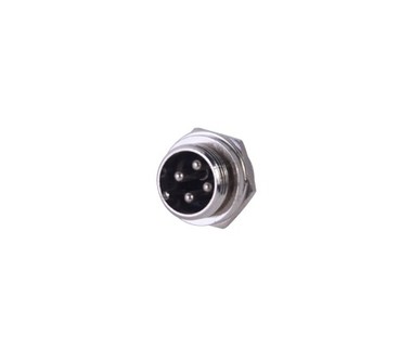 Conector 4 Pins SYSCOM M24 - Conexi�n para Micr�fono � Material Pl�stico y Metal | Dimensiones Est�ndar � Uso Profesional Industrial y Comercial