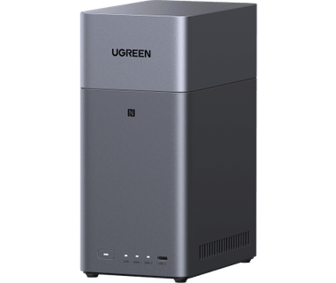 NAS UGREEN NASync DH2300 - 2 Bah�as SATA | RK3576 � 32GB eMMC | RAID 0/1 � HDMI 4K � 1GbE
