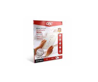Mica T�rmica Acco P7225 - Tama�o Carta � Espesor 5 Mil�simas � Semi R�gida Mate | Acabado Elegante � Caja con 50 Piezas