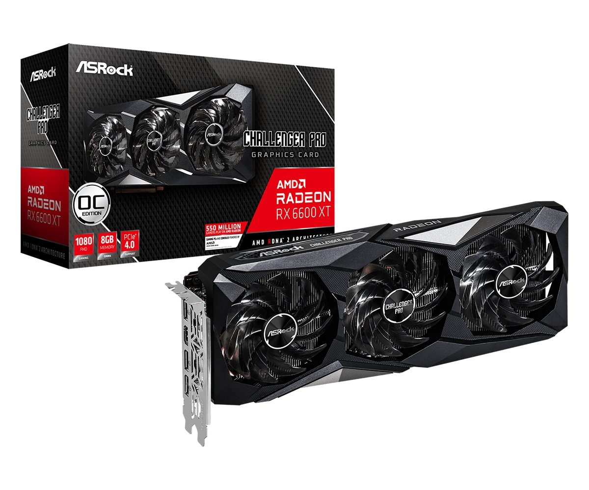 ASRock AMD Radeon RX 6600 XT Challenger Pro 8GB OC | Intercompras