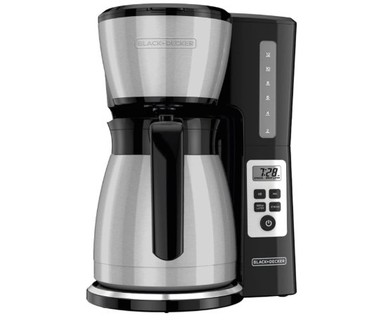 Cafetera de Goteo Black+Decker CM2046SLA - Goteo � 12 Tazas | Programable � Acero Inoxidable