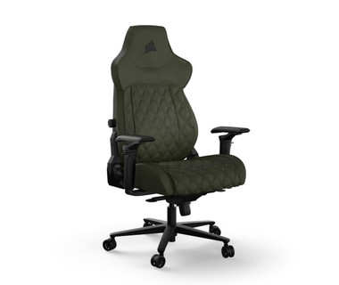 Silla Gamer Corsair TC500 Luxe Sherwood - Silla para Videojuegos PC � Asiento Acolchado | 59 cm Ancho, Altura Ajustable 42-52 cm, Soporta 120 kg � Uso Oficina y Hogar