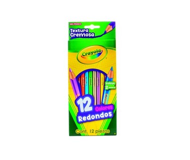 L�pices de Colores Crayola 684012M007 - L�pices de Madera � Set de 12 Colores | Colores Vivos y Acabado Intenso � Uso Escolar