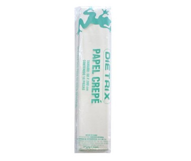 Papel Crepe DIETRIX 3532 - 50 x 200 cm � Blanco | Paquete con 10 Hojas