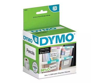 Etiqueta para Equipos DYMO 30334 - Multiusos Mediana - Alta Calidad para Imprimir Logos � Fotos � C�digos de Barras