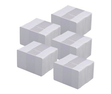 Tarjetas PVC Evolis PCVB30M - Tarjetas para Impresi�n � Color Blanco | 85 x 54 mm � 500 Unidades � Compatible con Impresoras Evolis