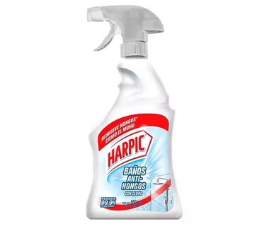 Limpiador para Ba�os Harpic 756701 - Cloro Activo � Uso Ba�os y Superficies | L�quido Atomizador 650 ml � Removedor de Moho, Hongos y Manchas