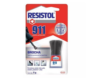 Pegamento Instant�neo en Brocha 2445135 - Adhesivo Cianoacrilato � Envase Reutilizable | Uso Porcelana, Metal, Caucho, Madera, Piel � M�xima Fuerza de Pegado