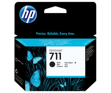 Cartucho de Tinta HP 711 - Alta Capacidad | Negro | Original � Compatible con impresoras HP | modelo CZ133A