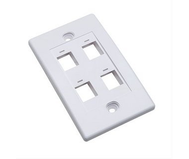 Tapa para Caja Intellinet - 4 Salidas - Blanco
