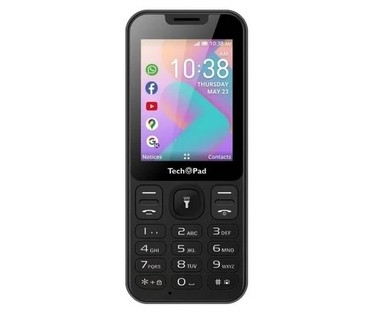 Celular KAIOS Smart K-4G Negro | 4G LTE | Apps WhatsApp, Facebook y Google | Sistema Operativo KAIOS