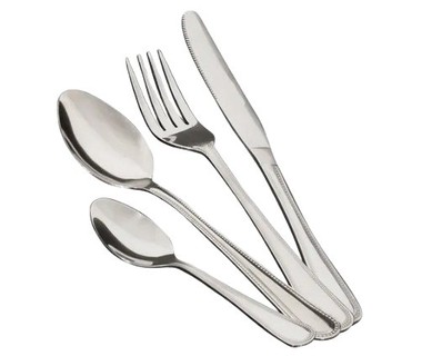 Juego de Cubiertos Magefesa Bari - Cubiertos � Acero Inoxidable | 24 Piezas � Dise�o Profesional y Duradero