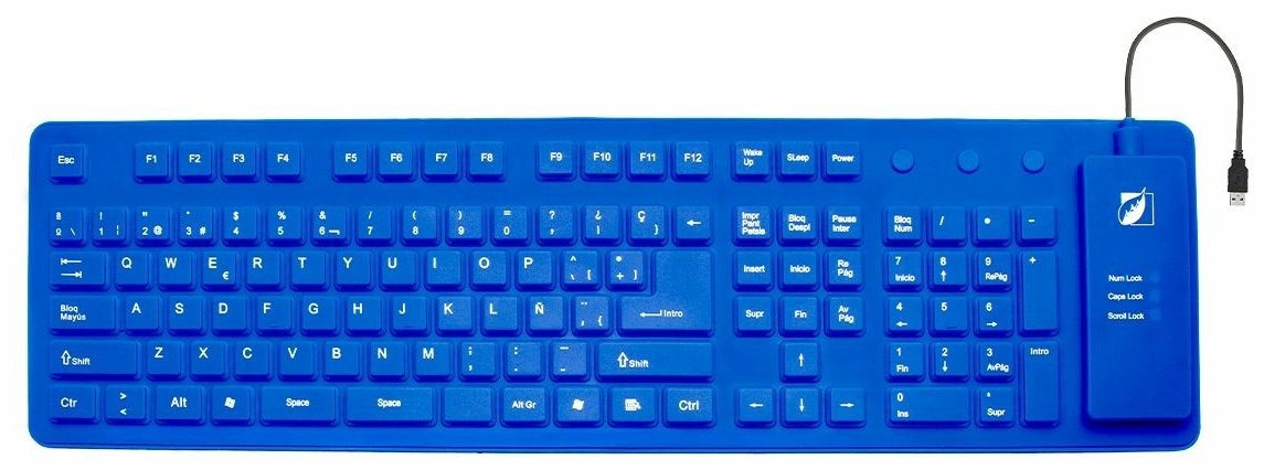 Teclado flexible GREENLEAF multimedia al