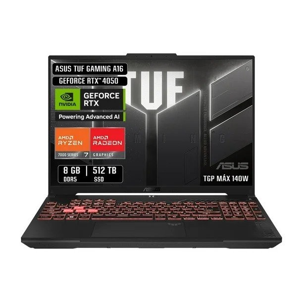 Laptop ASUS Tuf Gaming FA607NUG-RL135W | Ryzen 7 8GB | Intercompras