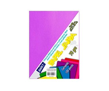 Papel Bond Sajor 106814 - Papel Bond Morado Tama�o Carta 21.5 x 28 cm � 75 grs � Paquete con 100 Hojas | Ideal para Trabajos Escolares y Manualidades