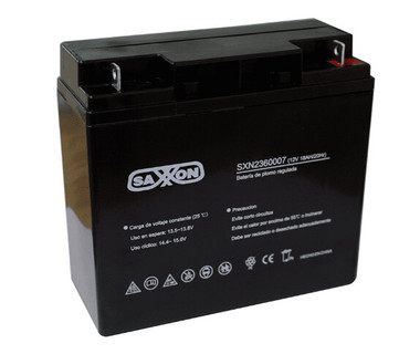 Bater�a de Respaldo Saxxon CBAT18AH - 12 V � 18 Ah | Tecnolog�a VRLA � Compatible con CCTV, Acceso y Bosch