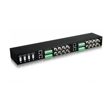 Transceptor Pasivo SAXXON VBMC-01 - 16 Canales � Soporta Resoluci�n Hasta 4k a 150m | Compatible HDCVI, TVI, AHD, CVBS � 720p a 350m, 1080p y 4MP a 200m
