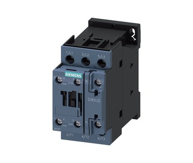 Contactor Siemens 3RT20281AR60 - Uso El�ctrico � 38 A | 1NA+1NC � 10 HP 220 V / 25 HP 440 V � Bobina 440 V AC