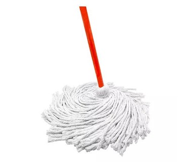 Mechudo de Madera Solution Products MEC0005MQ - Limpieza Profesional � Fibras de Algod�n Absorbentes y Duraderas | Color Naranja � Unidad