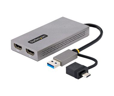 Adaptador de Video StarTech.com 107B-USB-HDMI - USB-A/USB-C a 2x HDMI