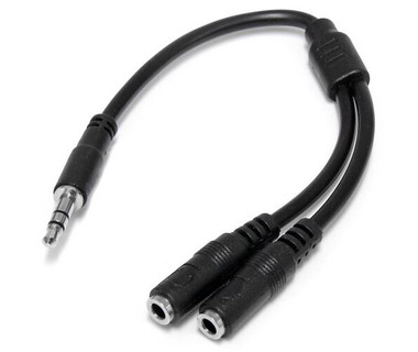 Divisor StarTech.com - Est�reo para Aud�fonos - Splitter en Y - Macho a 2X Hembra 3.5mm � MUY1MFFS