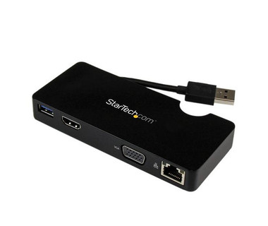 Mini Estaci�n de Conexi�n StarTech.com - USB 3.0 con HDMI o VGA, Ethernet Gigabit y USB
