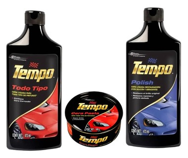 Kit Quita Rayones Tempo ECOM361 - Restauraci�n de Pintura para Auto � Pasta Pulidora, Polish y Cera L�quida | Presentaci�n en Kit Completo Profesional