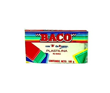 Plastilina Baco - Plastilina de Modelado � 1 Barra Blanca | Base No T�xica � 180 gramos