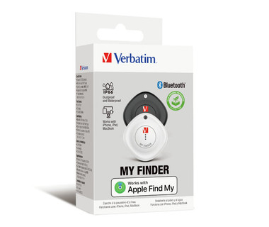 Localizador Verbatim MyFinder - Bluetooth - Compatible con Find My de Apple - 2 Piezas