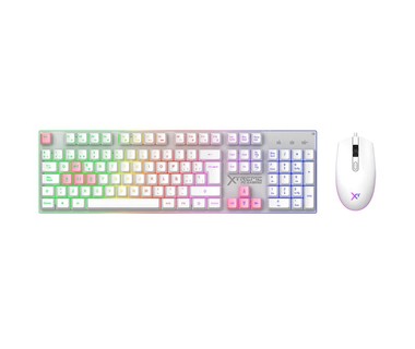 Kit Gamer Xtreme PC Gaming KXTGK2PL 2 en 1 Battle Chief Legion - Al�mbrico | Mouse Gamer � Teclado Membrana Teclas Intercambiables Retroiluminado | Funciones Gaming Avanzadas � Dise�o Ergonomico