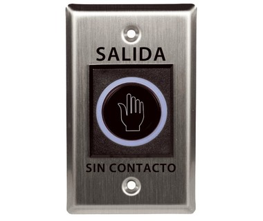 Bot�n de Salida ZKTeco TLEB102 - Sin Contacto � Pulsador Al�mbrico con Indicador LED | Rango Detecci�n 10 cm � Uso Interior