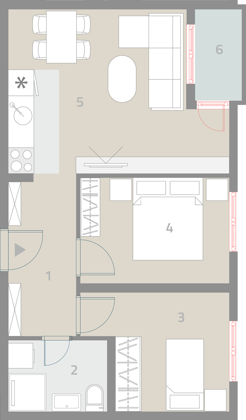 Apartment plane