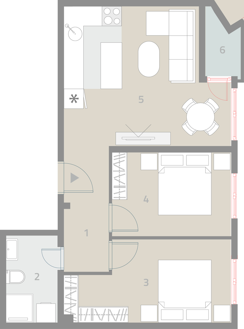 Apartment plane