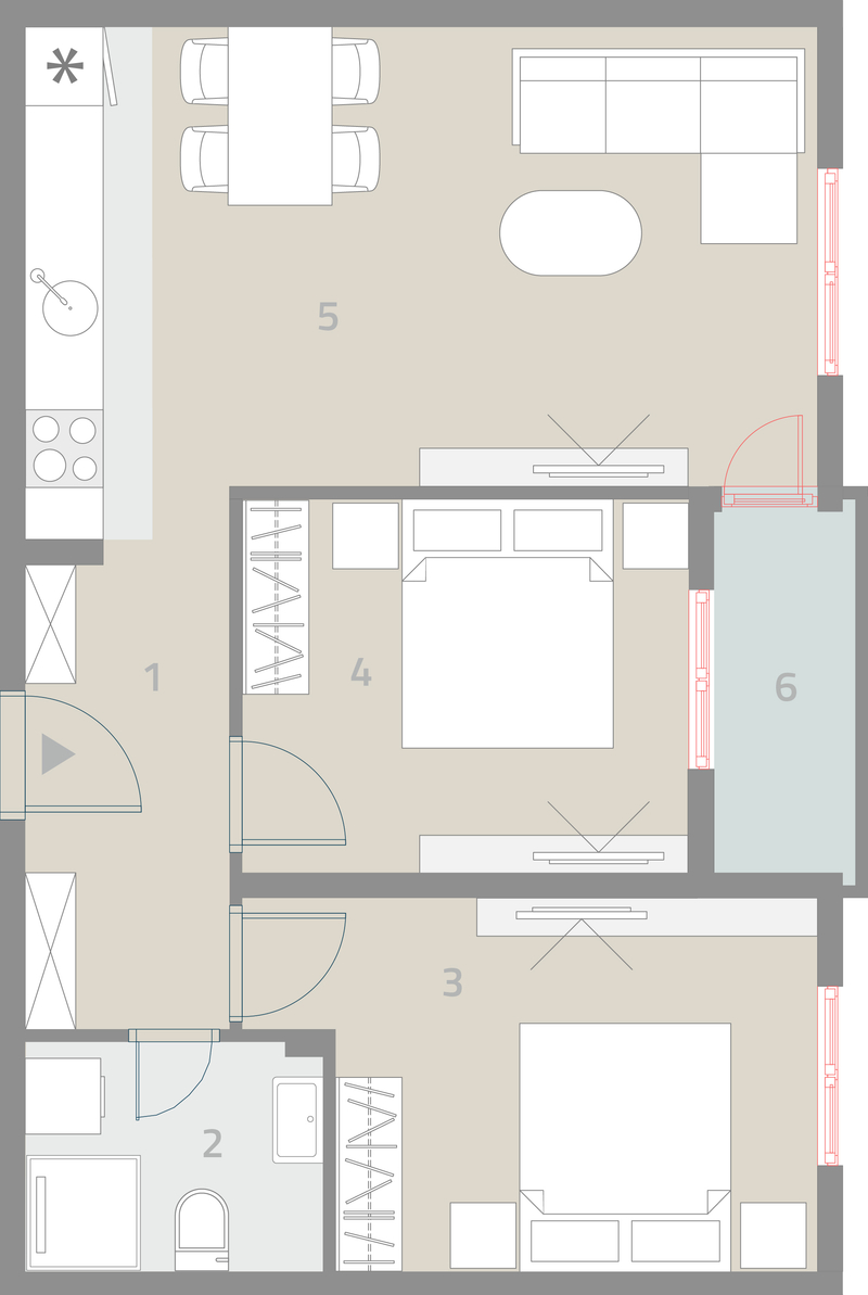 Apartment plane