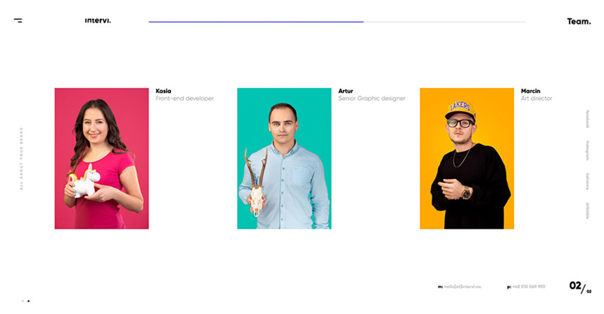 Grafika ze screenami ze strony Intervi