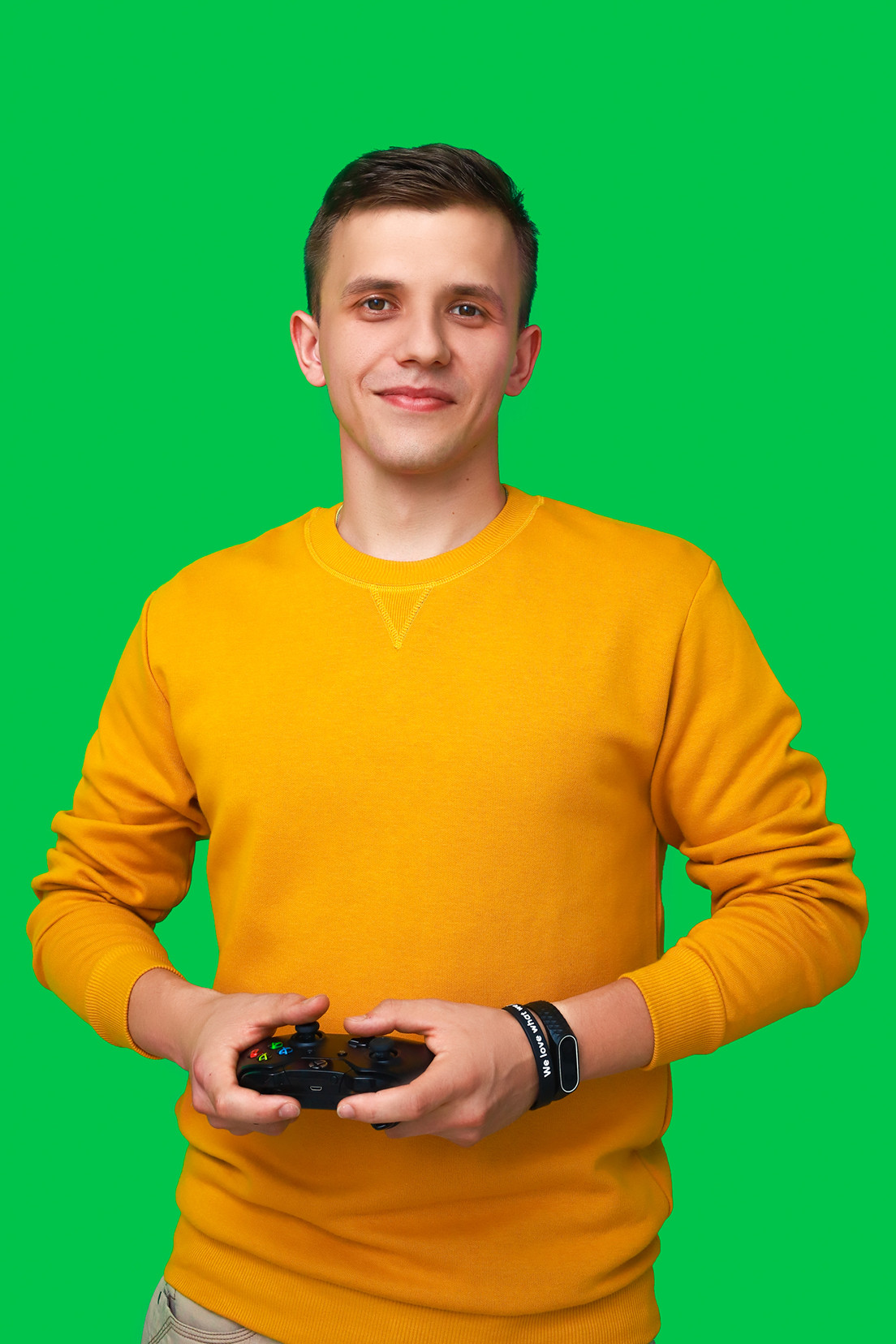 Zdjęcie na zielonym tle Jakuba