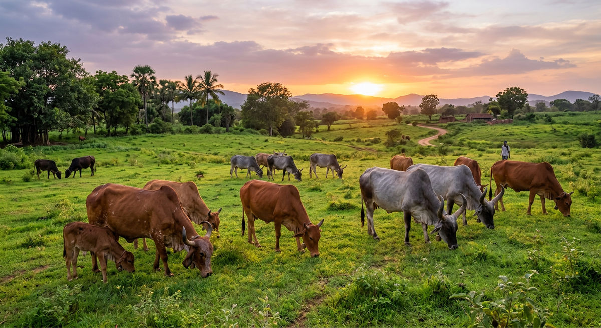 Community with cows